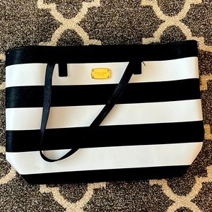 Michael Kors Stripped Jet Set Tote Bag